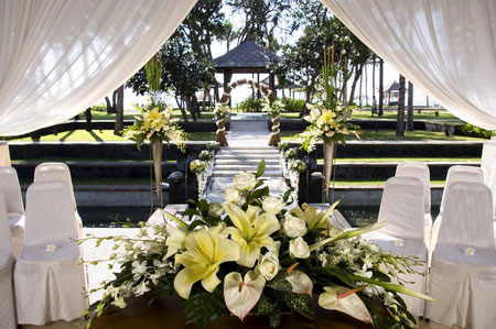 Rental venue with standard wedding decoration at Gazebo